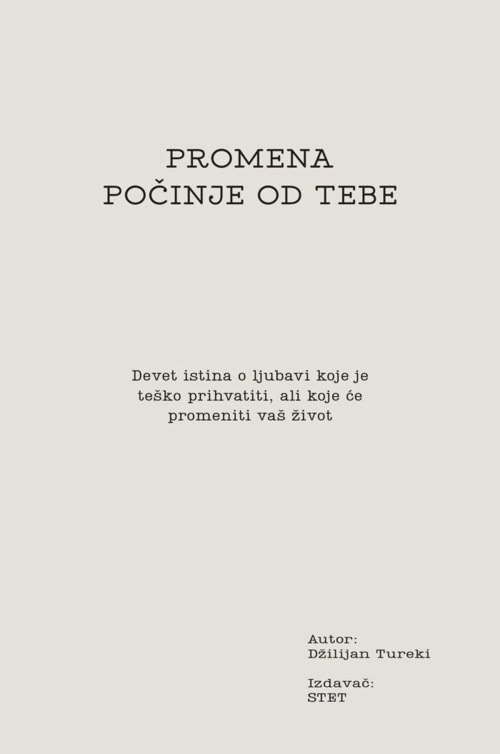 Promena počinje od tebe