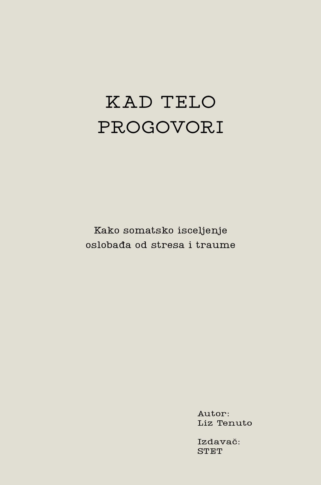 Kad telo progovori prednja scaled